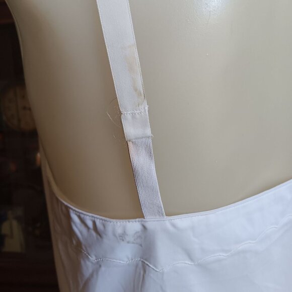 Vintage Sears Nylon Slip Dress Size 38 Short White Adjustable Straps 1960's - Picture 9 of 12